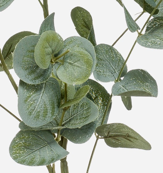 Künstlicher Eukalyptuszweig mit runden Blättern für die Dekoration