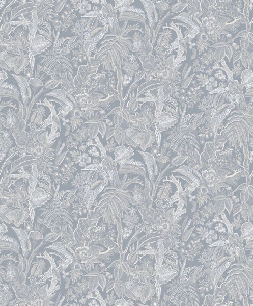 Masureel Tapete Blumen Grau - 53 cm x 10.05 m - 630985