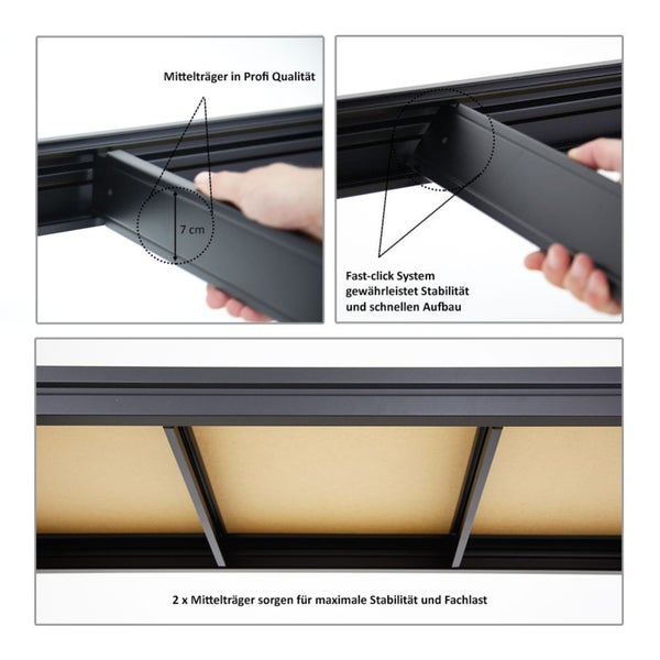 PROREGAL Mega Deal 2er-Sparset Profi-Schwerlastregal Dino HxBxT 180x240x60cm Fachlast 450kg Schwarz, Kellerregal, Steckregal, Garagenregal, Lagerregal