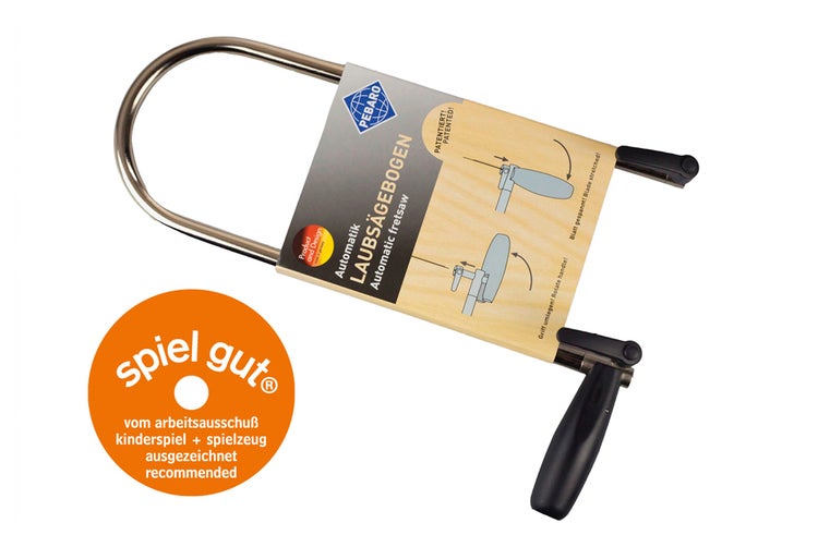 Pebaro Automatik Laubsägebogen mit Spannmechanismus und Spiel gut Auszeichnung
