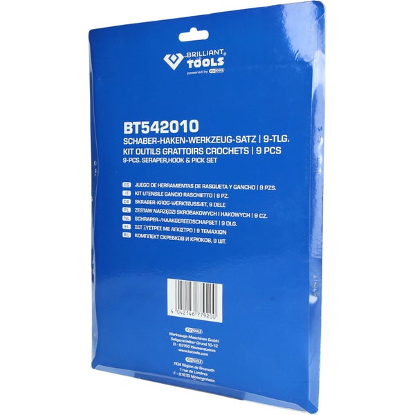 Set mit Kratzwerkzeugen und Haken