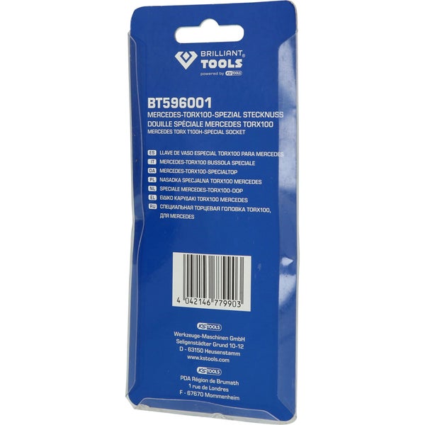 BRILLIANT TOOLS Mercedes-Torx® 100-Spezial Stecknuss  - BT596001