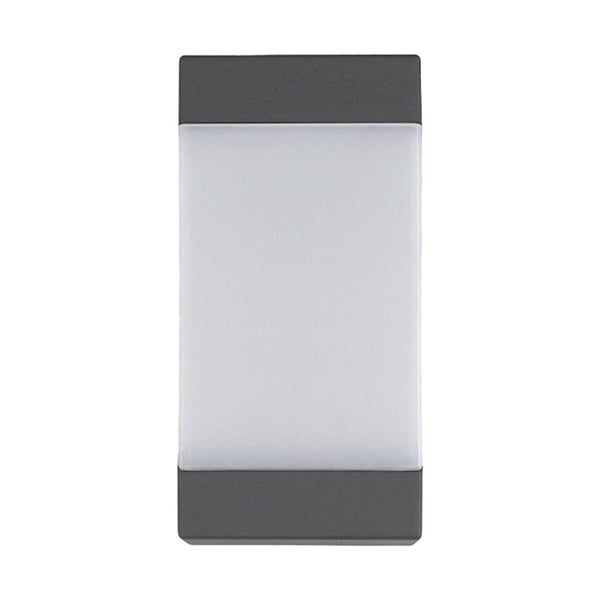 Lucande Wandleuchte außen Kiran (spritzwassergeschützt (Modern) in Schwarz aus Aluminium (1 flammig, E27) - Außenwandleuchten Wandlampe Led Außenlampe Outdoor für Außenwand/Hauswand