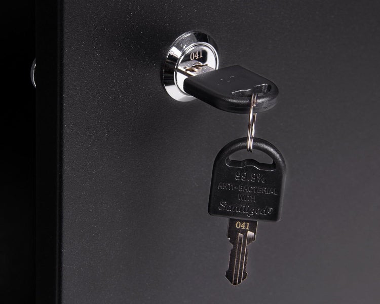 Schloss mit Schlüssel für sichere Aufbewahrung