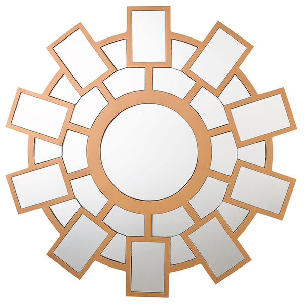 Ovaler Spiegel mit Rahmen