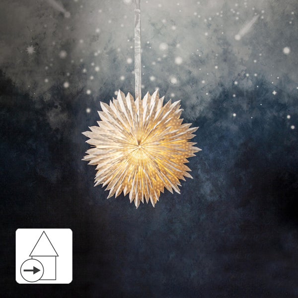 Papierstern als Weihnachtsdekoration