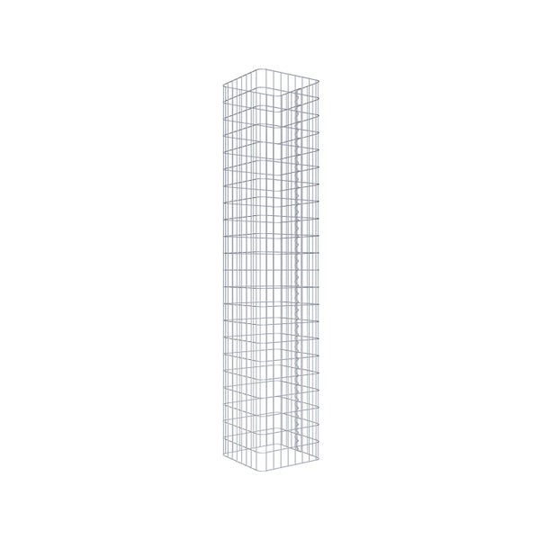 Gabionensäule 42 x 42 cm, MW 5 x 10 cm eckig - Höhe: 2,20 m