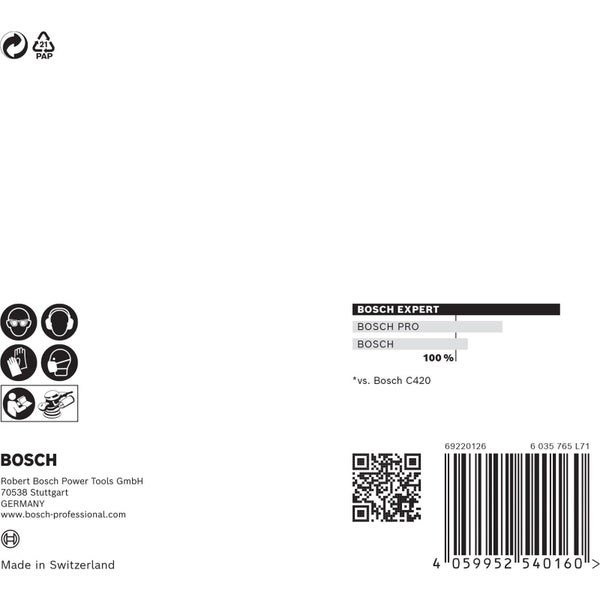 Bosch 5x Expert M480 Schleifnetz für Exzenterschleifer 125 mm G 320 - 2608900678