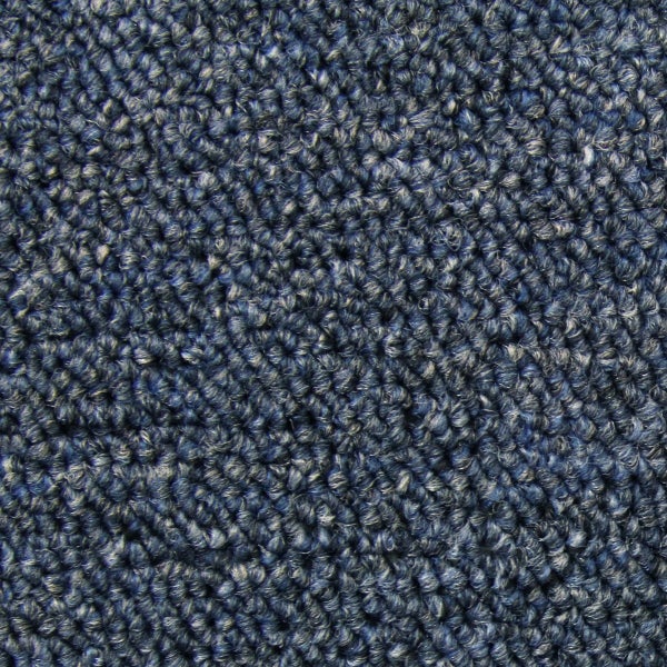 20 Stück Teppichfliesen 50 x 50 cm Sturmblau