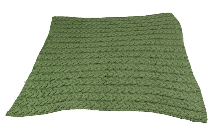FRANK FLECHTWAREN | Kuscheldecke Strickzopf, POLYACRYL, 127 x 152 cm