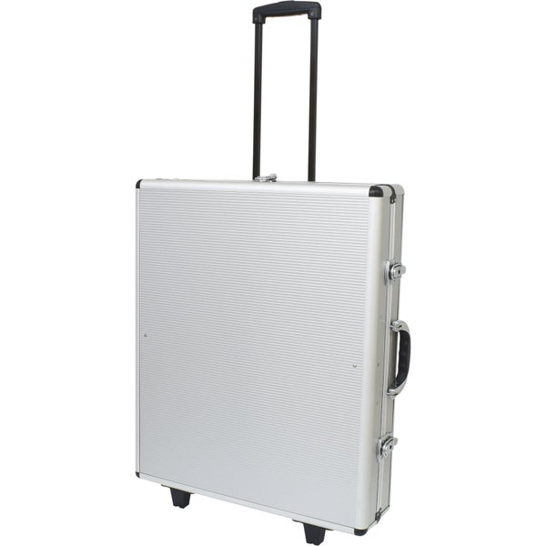 Aluminium Werkzeugkoffer mit Rollen und Teleskopgriff