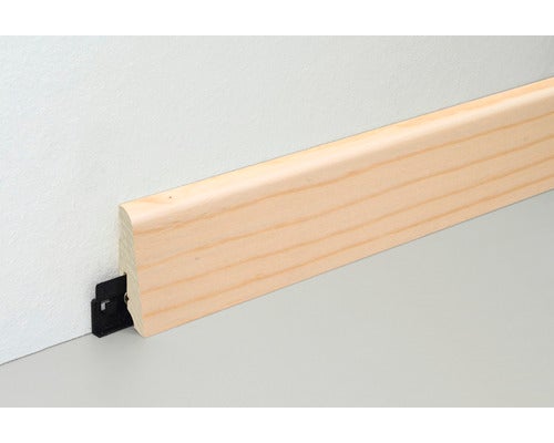 Sockelleiste Roteiche natur furniert lackiert SU060L 19x58x2500 mm