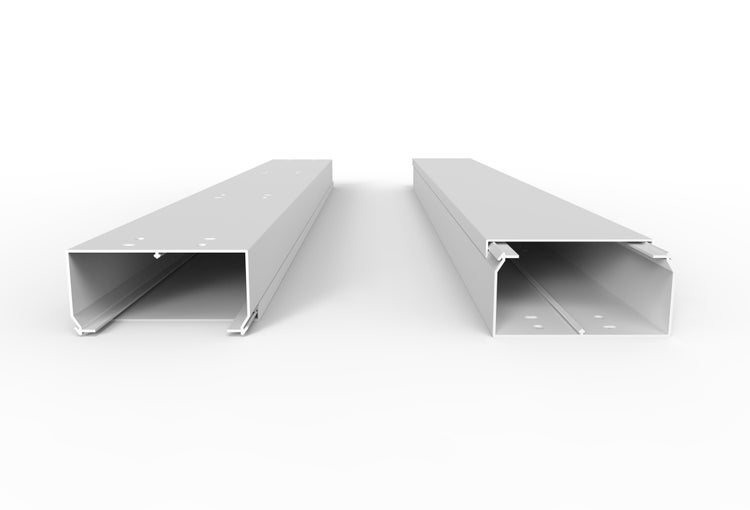 CILSON WDK12060W Art.-Nr. 6800490 Kabelkanal 120 x 60 mm x 2.000 mm - Kanaloberteil und -unterteil mit Bodenlochung, weiß RAL 9010