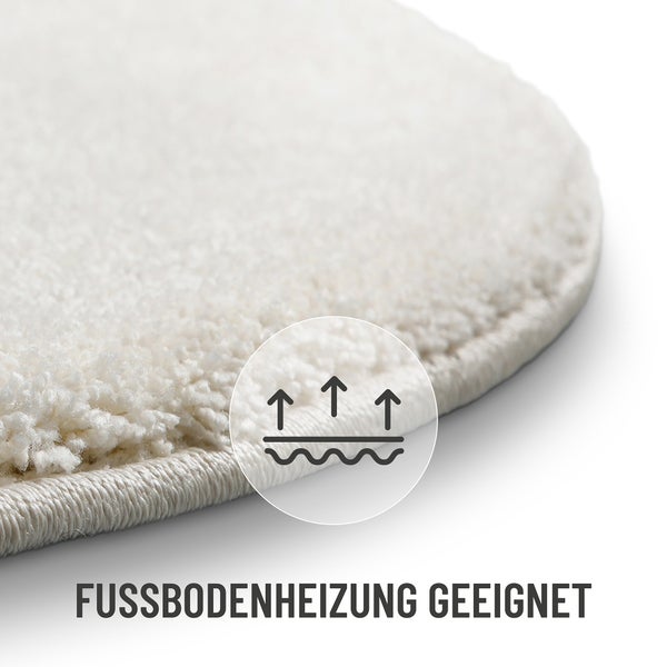 Teppich geeignet für Fußbodenheizung.