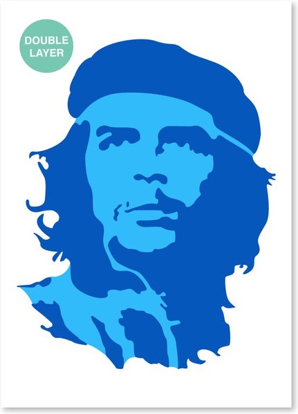 Che Guevara Schablone - 2 Schichten Kunststoff A3 Schablone