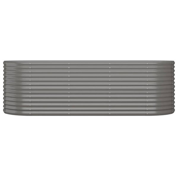 Hochbeet aus geriffeltem Metall