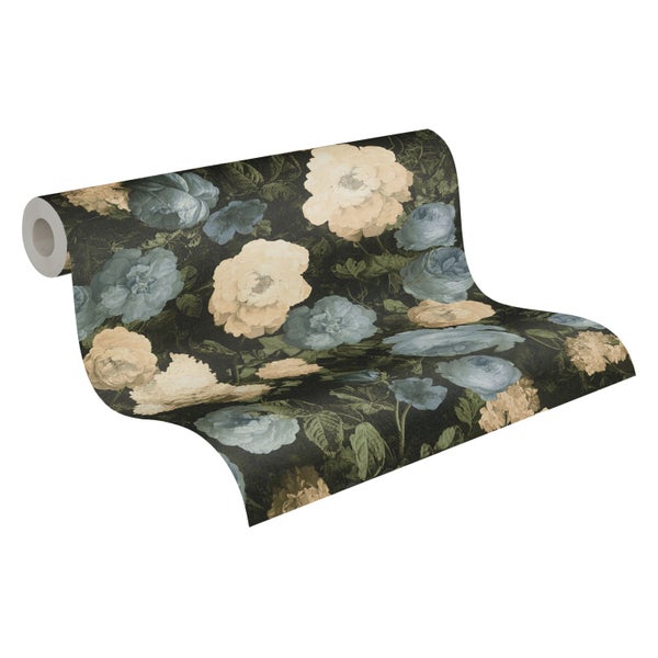 Tapetenrolle mit floralem Muster