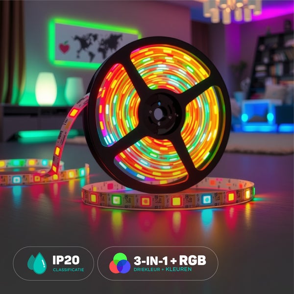 LED Strip: LED Strip SMD5050 30 LEDs Warm White IP20