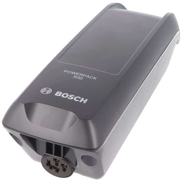 Bosch PowerPack 500 Akkumulator für Elektrofahrräder, Rahmenakku mit Bosch Logo.