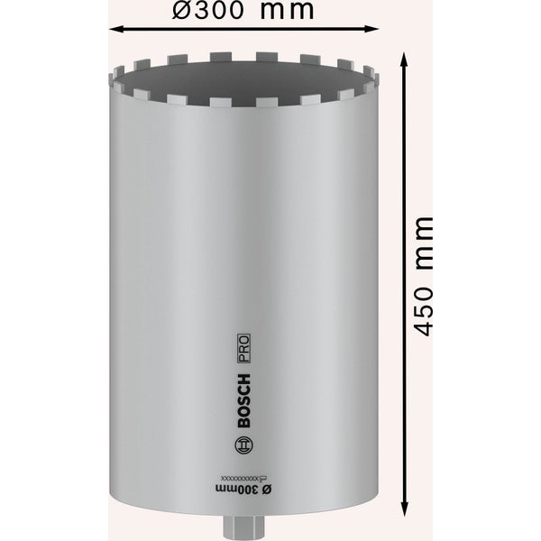 Bosch PRO Core Cutter wet 300 x 450 mm 1 1/4 UNC - 2608601802