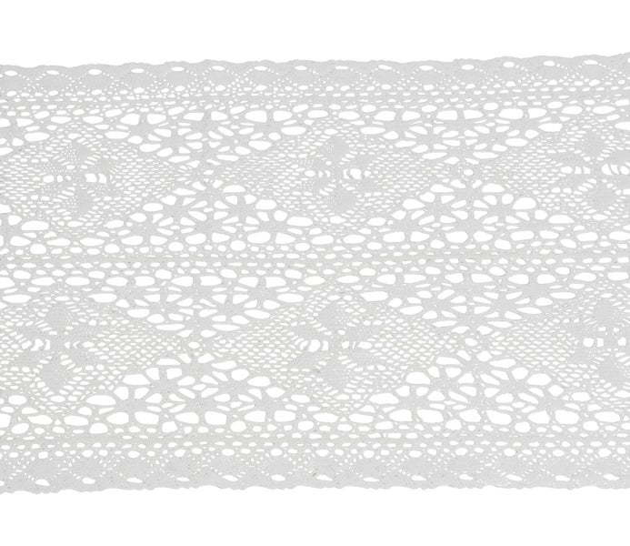 FRANK FLECHTWAREN | Tischläufer Häkelblümchen, POLYESTER, 40 x 140 cm
