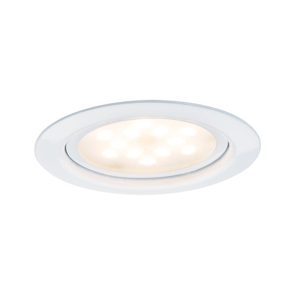 LED Möbeleinbauleuchten Micro Line Einzelleuchte rund 65mm 4,5W 300lm 230V 2700K Weiß