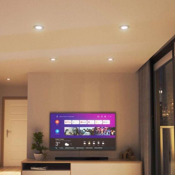 LED Nanoleaf Essentials Matter smarter Einbaustrahler RGBW in Weiß 6W 450lm