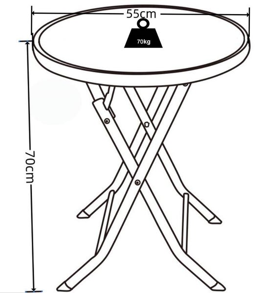 Bistrotisch Garten Balkontisch 55 cm Ø Sonlas