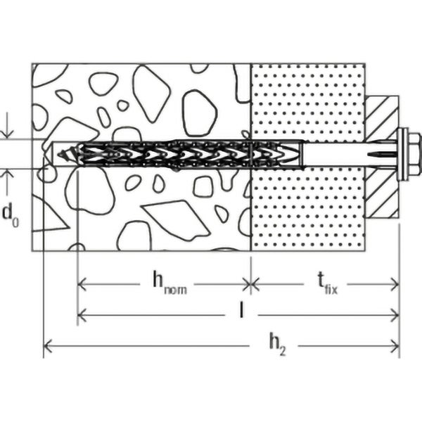 Fischer Langschaftdübel SXRL 8x80 FUS K (4) - 544547