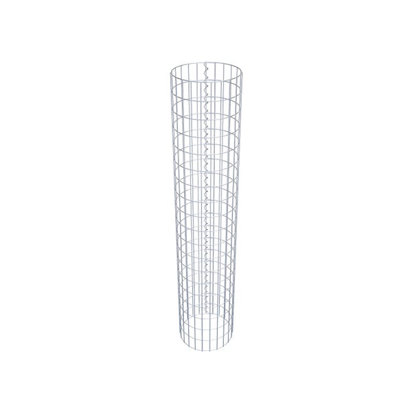 Gabionensäule Durchmesser 37 cm, MW 5 x 10 cm rund - Höhe: 1,90 m