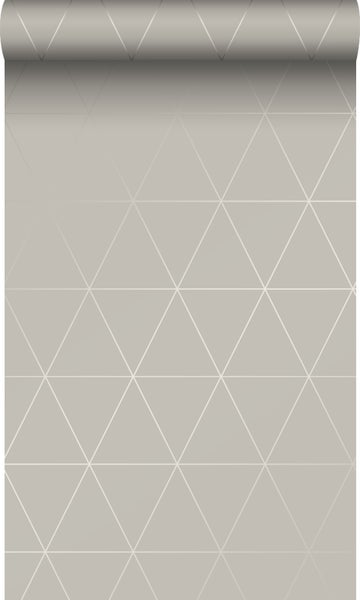 Origin Wallcoverings Tapete grafische Dreiecke Grau - 0,53 x 10,05 m - 347744