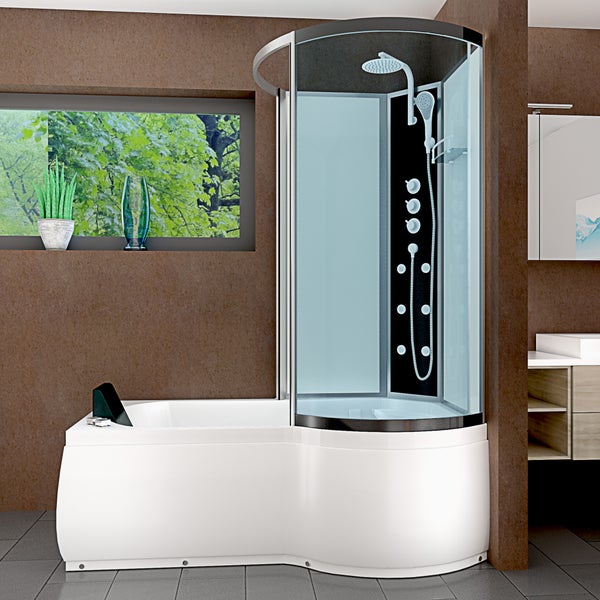 Whirlpool Wanne Duschkabine ws K50-L02-WP 170x100