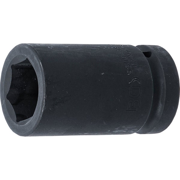 BGS Kraft-Steckschlüssel-Einsatz Sechskant tief Antrieb Innenvierkant 25 mm (1) SW 32 mm - 5500-32