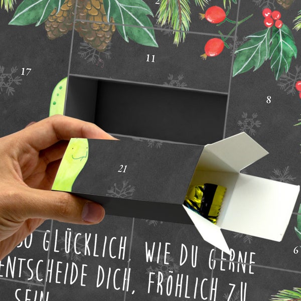 Mr. & Mrs. Panda Befüllbarer Adventskalender Schildkröte Pfeifen - Schwarz