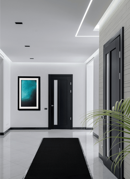 Fußmatte Easy Läufer 90 x 400 cm in Anthrazit