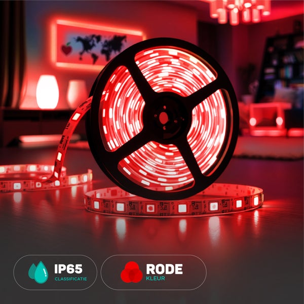 V-TAC VT-2835 121-50M - LED-Leuchtstreifen - 2835 121 220V - IP65 - ROT - 50m Rolle