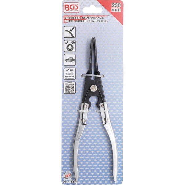 BGS Bremsseil-Federnzange 215 mm - 1831