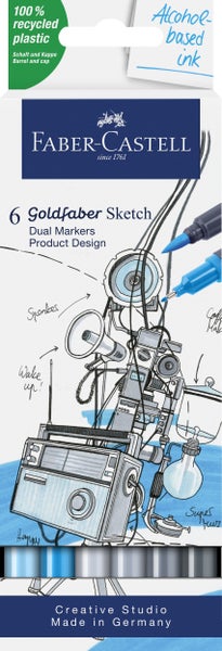 Faber-Castell Goldfaber Sketch Marker Produktdesign 6er Set