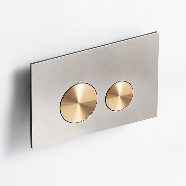 WC-Betätigungsplatte mit zwei Tasten