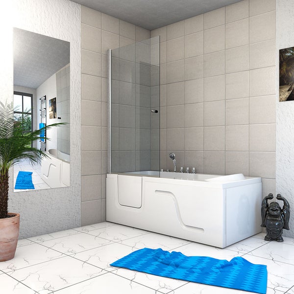 Seniorendusche Whirlpool Wanne S17D-TH-WP-R