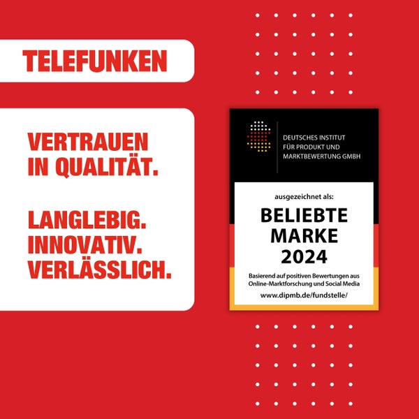 Telefunken Geschirrspüler freistehend 60cm Spülmaschine Silber 12 Maßgedecke 6 Programme AquaStop GFS6012DI