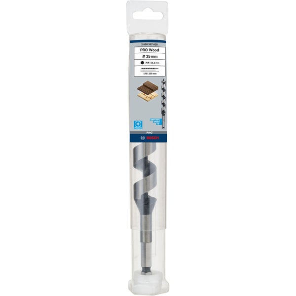 Bosch PRO Wood Holzschlangenbohrer 25 x 170 x 235 mm - 2608597635