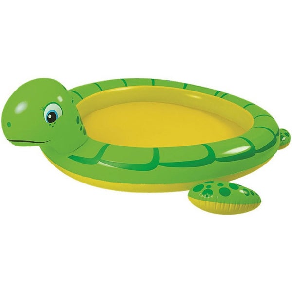 Aufblasbares Planschbecken in Schildkrötenform aus Kunststoff für Kinder