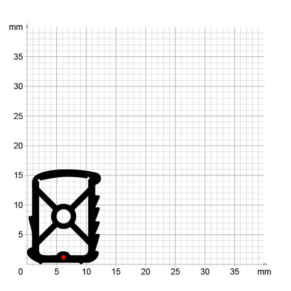 DIWARO. | Stahlzargendichtung SZ001 | braun | 5 Meter