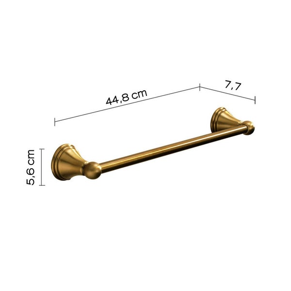 45cm breite Handtuchstange Bronzeoptik | Rosa