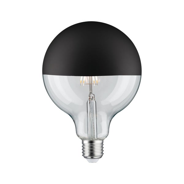 Modern Classic Edition Standard 230V LED Globe Kopfspiegel E27 G125 600lm 6,5W 2700K dimmbar Kopfspiegel Schwarz matt