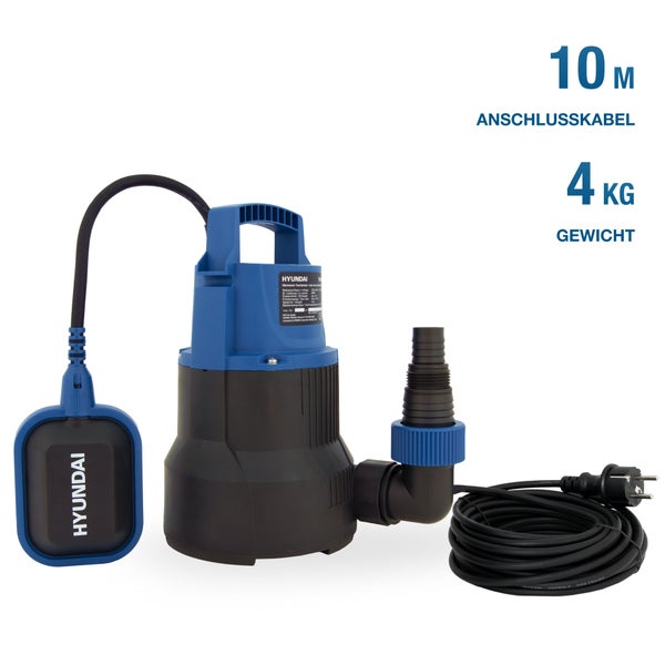 HYUNDAI Tauchpumpe TP40009C (400W, 9.000 l/h, Förderhöhe max. 6m, Eintauchtiefe max. 7m)