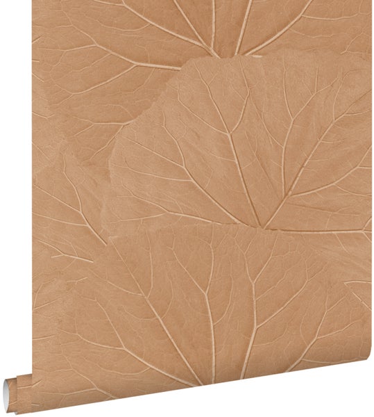 ESTAhome Tapete Blätter Terrakottarosa - 53 cm x 10.05 m - 139916