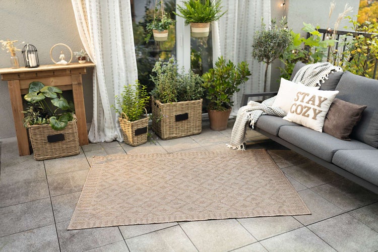 FRANK FLECHTWAREN | Outdoor-Teppich Naturally, POLYPROPYLEN, 120 x 180 cm