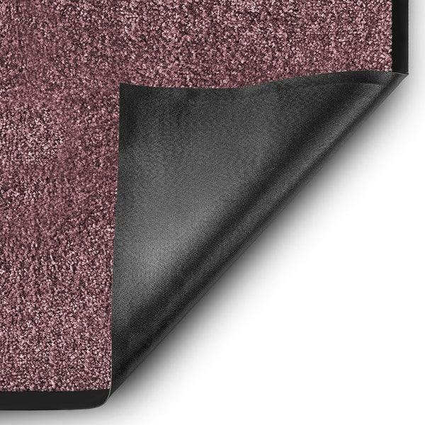 FLOORDIREKT Fußmatte Rhine - Unicolor - Schmutzfangmatte für Innen & Außenbereiche - Lila - 90 x 300 cm